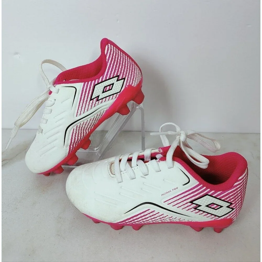 Lotto Toddler Girls' Roma 500 Soccer Cleats, Pink White, Sz 9K